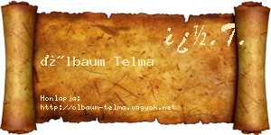 Ölbaum Telma névjegykártya